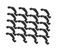 PENIKOKO 24pcs Small Pet Cage Clips Black Plastic Fence Buckles 6.8x1.5cm Edge Fastening Snap Connectors for Rabbit Hamster Chicken Cage Accessories