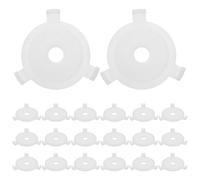 PENIKOKO 24pcs White Lampshade Adapter Rings Plastic Lamp Shade Reducer Ring Converter for E27 to E10 Light Bulb Versatile Application for Revamping Light Fixtures in Bedrooms and Offices