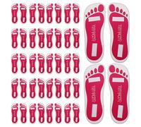 PENIKOKO 25pairs Disposable Tanning Foot Pads Adhesive Padding for Spray Tan Salon Tools Sticky Feet Protectors for Mobile Sunless Tanning Party Use