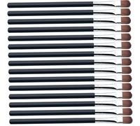 PENIKOKO 25pcs Portable Eyebrow and Eye Makeup Brushes Lightweight Soft Bristles Compact Eyeliner and Eyeshadow Brush for Women Travel and Daily Use