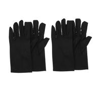 PENIKOKO 2pairs Thickened Black Elastic Gloves for Jewelry Store and Stage Use Lightweight Comfortable Multipurpose Work Gloves to Protect Delicate Items and Prevent Fingerprints