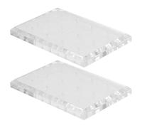 PENIKOKO 2pcs Acrylic Nail Drill Bits Holder Stand with Slots Nail Bit Storage Organizer for Salon Home DIY Practice Training