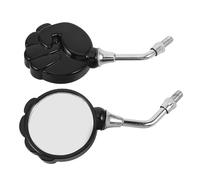 PENIKOKO 2pcs Adjustable Motorcycle Side Mirrors Black Set for Universal Motorbike, Scooter, E-bike Rearview Mirrors Suitable for Urban and Highway Riding