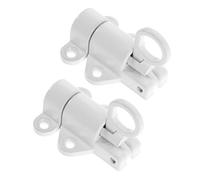 PENIKOKO 2PCS Aluminum Alloy Self-Closing Spring Door Locks for Attic Ceiling Hatch Cabinet Window Fence Resilient Bolt Latch with Automatic Slide Mechanism Easy Mounting Security Lock