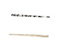 PENIKOKO 2PCS Ancient Style Hair Stick for Women Acetic Acid Material Elegant Bun Hairpin Simple Chic Hanfu Headdress Random Color Random Color