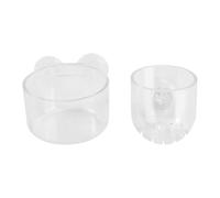 PENIKOKO 2pcs Aquarium Fish Feeding Cups Fish Food Container Floating Feeder Rings for Tanks Acrylic Material Suitable for Frozen Bloodworm and Brine Shrimp Feeding