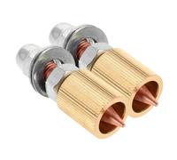 PENIKOKO 2PCS Auto Tool Copper Collet Chuck for Sheet Metal Welding Enhanced Grip Dent Puller Clamp Heads for Collision Repair Professional Body Maintenance Kit