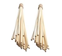 PENIKOKO 2PCS Bamboo Wood Back Massager Stick for Neck Shoulder Waist and Legs Traditional Gua Sha Therapy Tool for Muscle Fatigue Relief and Spinal Discomfort Gentle Touch Massage Hammer