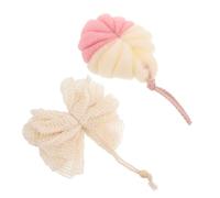 PENIKOKO 2pcs Bath Loofah Shower Body Scrubber for Adults Natural Exfoliating Sponge with Rich Bubbles Lightweight and Use Skin Cleaning Scrubber for Gentle Body Wash and Dirt Removal