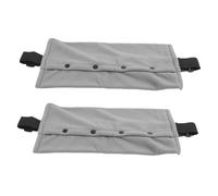 PENIKOKO 2PCS Bearded Dragon Sling Carrier with Adjustable Strap Spacious Small Pet Chest Bag for Lizards and Reptiles Handsfree Outdoor Travel Carrier in Elegant Gray Suitable for Various