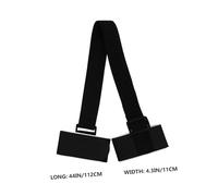 PENIKOKO 2Pcs Black Nylon Snowboard Shoulder Straps with Double Ski Pole Carrier, Portable Outdoor Sports Ski Board Carrying Straps for Winter Use