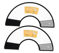 PENIKOKO 2pcs Breathable Pet Collars Licking Protective Neck Circles for Cats and Dogs Soft Cone for Post Surgery Healing Comfortable Neckwear to Prevent Scratching and Biting