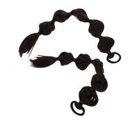 PENIKOKO 2pcs Bubble Ponytail Braids Hair Extensions Long Realistic Synthetic Wigs for Women Polyester Natural Look Hairpieces for Various Occasions