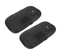 PENIKOKO 2pcs Car Visor Organizer Bag Multi- Visor Pouch for Vehicle Registration Holder Sunglasses Cards Pen Interior Storage for Cars Trucks Easy Install