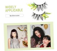 PENIKOKO 2pcs Colorful Sequin False Eyelashes Luminous Festival Lash Clusters Glow in Dark Eyelashes for Women Performance and Cosplay Makeup