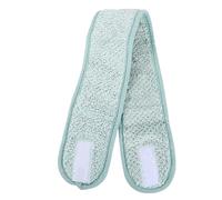 PENIKOKO 2Pcs Coral Fleece Shower Hair Band Sticky Tape Headbands for Women Facial Spa Hair Wraps for Washing Face Soft Elastic Headbands for Skincare and Makeup