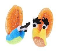 PENIKOKO 2pcs Creative Snail Shape Cat Teaser Toy Soft Interactive Kitten Toys for Indoor Cats Plaything Random Color