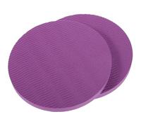 PENIKOKO 2pcs Deep Purple round Yoga Pads Non-slip Pilates Cushion Knee Pads for Balance and Protection Yoga Accessories for Home and Gym Use