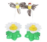 PENIKOKO 2PCS Electronic Soaring Bird Cat Interactive Automatic Plastic Teasing for Indoor Cats and Kittens Stimulating Play and Exercise