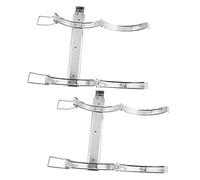 PENIKOKO 2pcs Fire Extinguisher Wall Bracket Holder for Home Office Car Mount Fire Equipment Rack Fixing Stand with Smooth Surface Easy Access