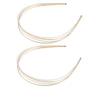 PENIKOKO 2pcs Gold Metal Multi Headband for Weddings Hair Accessories for Women Lightweight Design for Comfortable Day Wear Bridal Hair