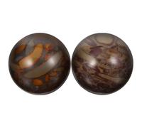 PENIKOKO 2Pcs Hand Massage Balls Stone Material Small Multi-Function Hand Fitness Exercise Therapy Balls for Finger Flexibility and Muscle Movement