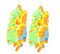 PENIKOKO 2Pcs Hanging Bird Cage Swing Bite-resistant Parrot Chewing and Climbing Small Pet Gnawing for Parakeets Budgies and Hamsters