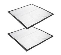 PENIKOKO 2pcs Heated Reptile Mat Thermal Reflective Heating Pad for Tortoises Snakes Lizards Frogs and Pets Warmer for Terrarium Use
