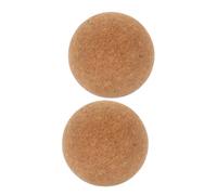 PENIKOKO 2pcs High-Density Cork Massage Ball for Muscle Relief Deep Tissue Fascia Roller for Yoga Fitness Back Neck Waist Tension Release Lightweight