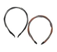 PENIKOKO 2pcs Knotted Rhinestone Headbands Non Slip Sparkly Hairbands for Women Elegant Bling Hair Accessories for Parties and Daily Wear Secure Fit Embellished Hair Hoops Black