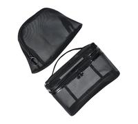 PENIKOKO 2Pcs Large Capacity Mesh Design Makeup Bags Cosmetic Storage Organizer for Travel and Home Convenient Skin Care Toiletry Pouches for Women