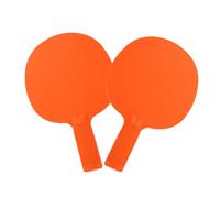 PENIKOKO 2pcs Lightweight S Table Tennis Racket Unbreakable Plastic Paddle for Indoor Outdoor Training Weatherproof Orange Bat Optimized for Beginners and Hands
