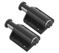 PENIKOKO 2pcs Magnetic Cabinet Door Latches Push to Open Self-Locking Rebounding Door Locks for Wardrobes Cupboards Safe Rounded Edges and Stable Magnetic Closure