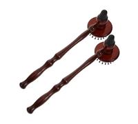 PENIKOKO 2PCS Manual Waist Massage Hammer for Back and Shoulder Relief Ergonomic Handheld Double Head Massager for Spinal Discomfort Portable DIY Tapping Tool for Legs and Neck