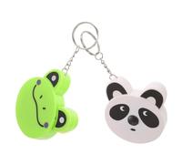 PENIKOKO 2pcs Mini Portable Tape Measure Keychain with Cartoon Animal Design Retractable Pocket Tape Ruler Pendant for Adults Fun Measuring Tool Accessory