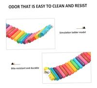 PENIKOKO 2Pcs Multi-function Decorative Hamster Ladder Wooden Climbing Bridge for Pets Exercise and Cage Decoration