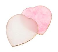 PENIKOKO 2Pcs Nail Art Palette Manicure Paint Mixing Board Resin Heart-shaped Color Display Plates for Professional Nail Polish and Makeup Blending Suitable for Home Salon Use