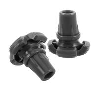 PENIKOKO 2pcs Non-Slip Rubber Walking Stick Tips with Quad Leg Support Anti-Skid Crutch Feet for Enhanced Stability and Wet Weather Traction Inner Diameter Replacement Foot Pads for Hiking