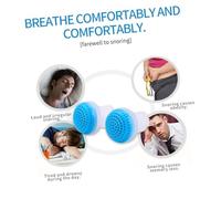 PENIKOKO 2Pcs Nose Breath Apparatus Nasal Device with Snore Reduction Vents Mini Sleep Clips in Blue Portable Case Included for Improved Breathing and Nasal Passage Airflow