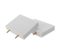 PENIKOKO 2pcs Parrot Grinding Stone Perch Platform with Pumice Surface for Bird Nail Care and Claw Trimming, Rectangular Hamster and Cockatiel Cage Accessory Stand for Home Use