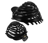 PENIKOKO 2pcs Plastic Bun Maker Clips for Women, Stylish round Hair Claw with Secure Grip, Create Elegant and Natural Bun Hairstyles, Suitable for Daily and Special Occasions