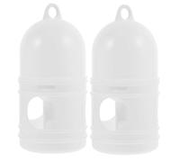 PENIKOKO 2Pcs Plastic Pigeon Waterer Feeder Portable Household Bird Drinking Dispenser Easy to Clean for Pet Shops and Families
