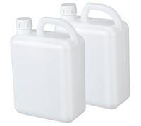 PENIKOKO 2pcs Plastic Water Container with Lid Reusable Storage Jugs for Chemicals Medical Laboratory Use and Liquid Samples Lightweight Versatile Jugs for Oil Wine Glue Juice Tea