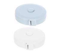 PENIKOKO 2pcs Portable Soft Tape Measure for Sewing Flexible Mini Retractable Ruler Compact Design for Home Office Outdoor Use Blue White