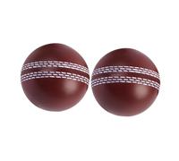PENIKOKO 2pcs Quiet PU Foam Cricket Balls for Indoor Practice Soft Squeeze Stress Balls for Sensory Play and Sport Training Silent Sport for Hitting and Stretchy Fun