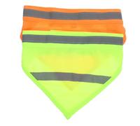 PENIKOKO 2pcs Reflective Pet Scarf and Dog Safety Bandanas, High Visibility Puppy Reflective Bibs in Yellow s and Orange s for Night Walks and Outdoor Safety