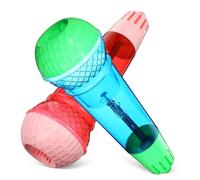 PENIKOKO 2pcs Retro Microphone Props Echo Effect for Boys and Girls Pretend Play Vintage Simulation Party Favors for Music-themed Events