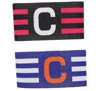 PENIKOKO 2pcs Reusable Captain Armband for Football Soccer Team Sports Anti-wear Material Leader Band for Adult and Youth Match Play