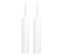 PENIKOKO 2Pcs Reusable Empty Caulk Sealant Tubes 300Ml Plastic Caulking Tubes for Cracks and Floor Tile Repairs Portable Refillable Grout Holder