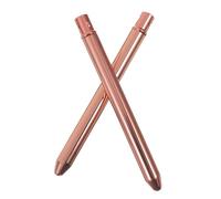 PENIKOKO 2pcs Rose Gold Eyelash Curler Brushes Rust-resistant Mascara Applicators Eyebrow Wands for All Lash Types Portable Makeup Tools